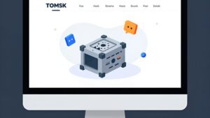 Схематичное изображение выбора технологического движка для сайта агентства недвижимости от студии Juicy55 в Томске